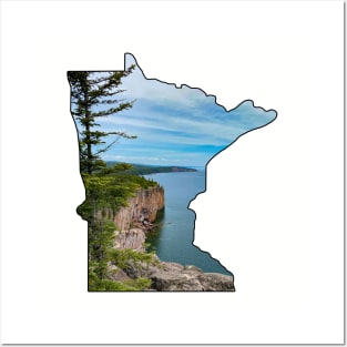 Minnesota State Outline (Palisade Head) Posters and Art